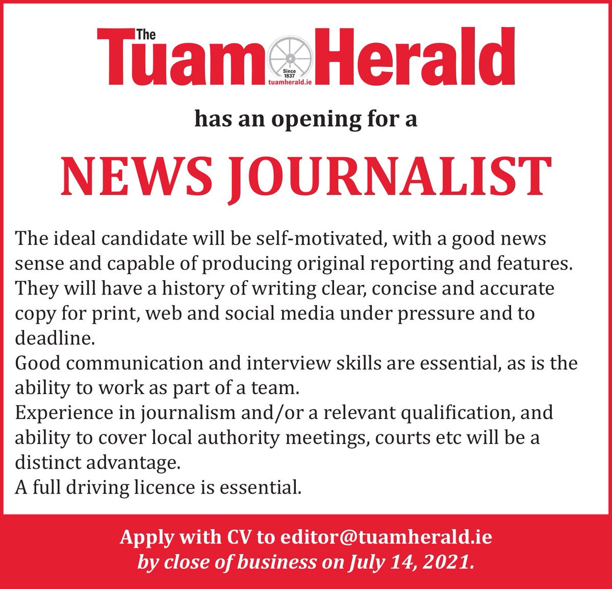 Journalismjobs Hashtag On Twitter Journalismjobs Hashtag On Twitter