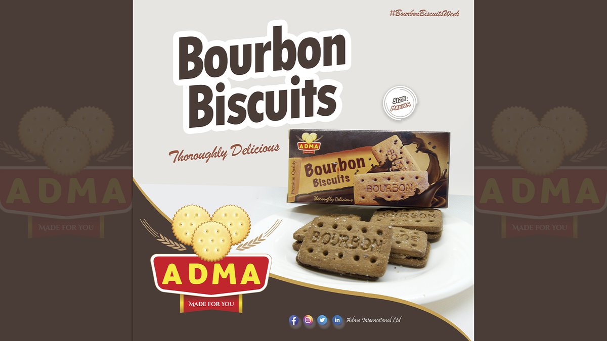 admabiscuits's tweet photo. #BourbonBiscuits ikozwe muri #Cocoa
Thoroughly Delicious 😋
Size: Medium
#admabiscuits #BourbonWeek #MadeinRwanda #EastAfrica #food #health #nutrition #wellness #healthyfood https://t.co/hhbIicd2tq