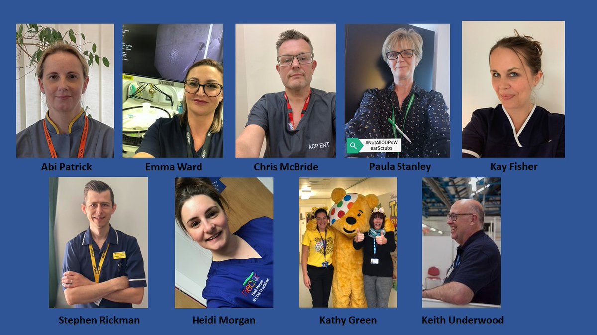 Huge thanks to all who featured in our #NotAllODPsWearScrubs postings, we were proud to showcase the variety of roles available to ODPs. Thanks also to all who responded/commented.