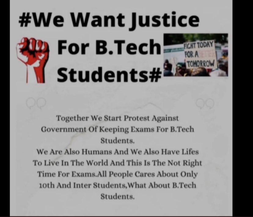 vaishna30348019's tweet photo. #JNTUH #postponeSemExams #postponeTsExams #CoronavirusPandemic #Students #NSUI @NSUI_TS @VenkatBalmoor #btech1-1 https://t.co/f5MO8O3k3s