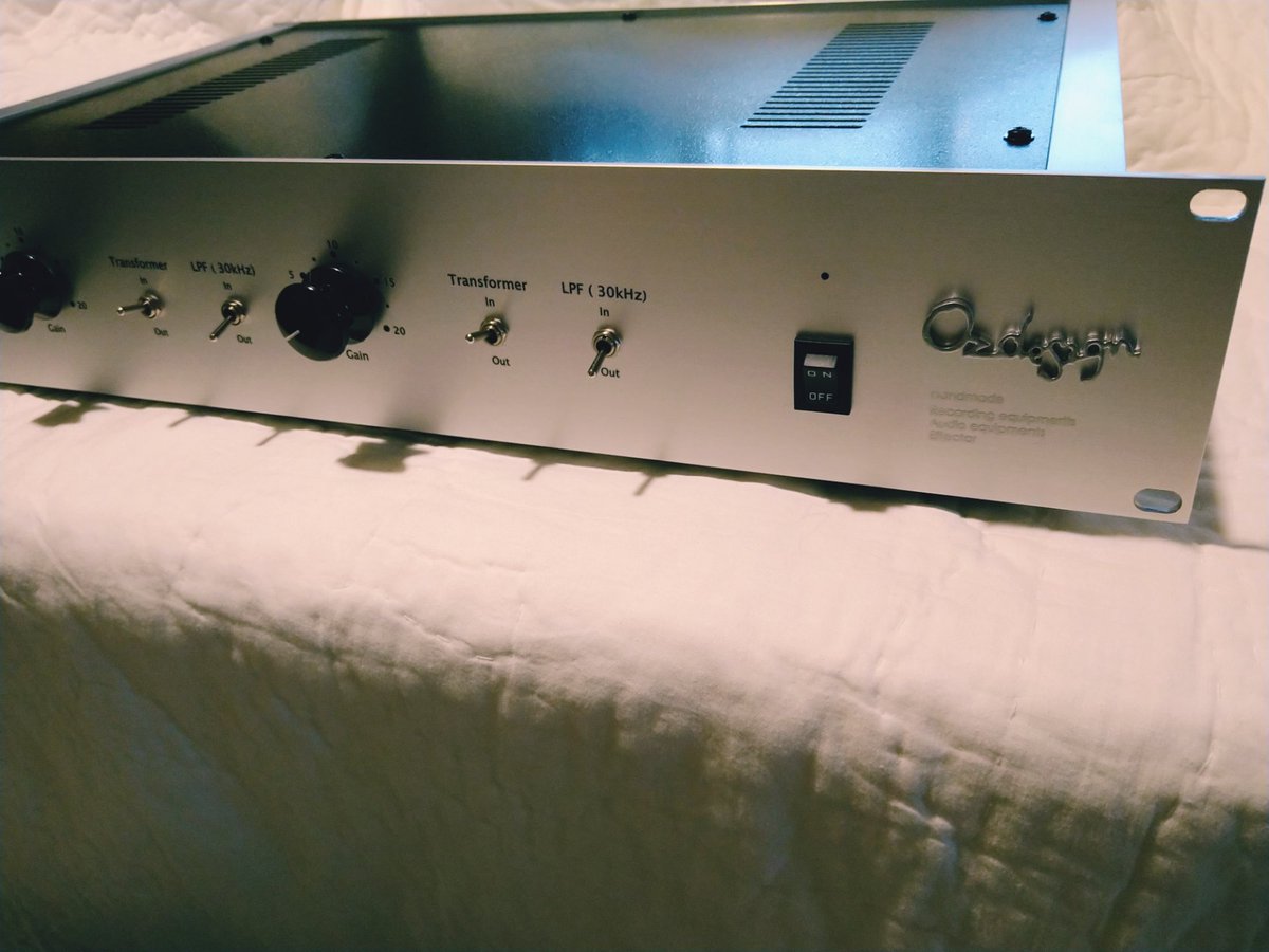 真空管マイクプリアンプOZ-21010のLINEアンプ版をオーダーメイドで作り