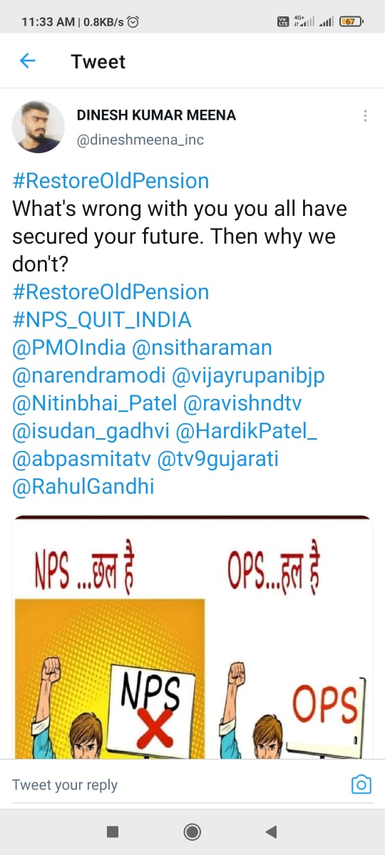 MdAmiru62312807's tweet photo. #RestoreOldPension                                      @Give justice for all employees      @PMOIndia                                                      @FinMinIndia https://t.co/6Rjyw8bZzm
