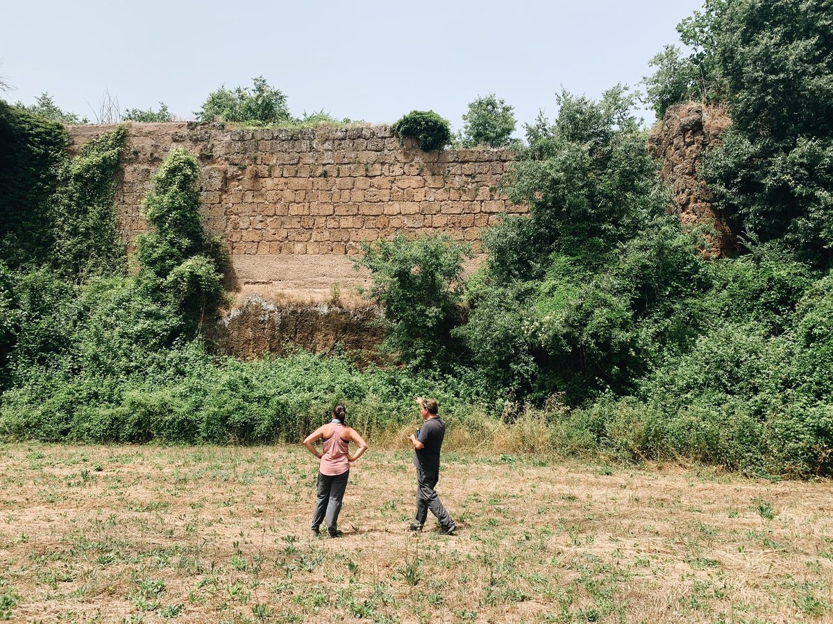 Last few days on-site at Falerii Novi with pot washing and wall walking… 🏛🏺