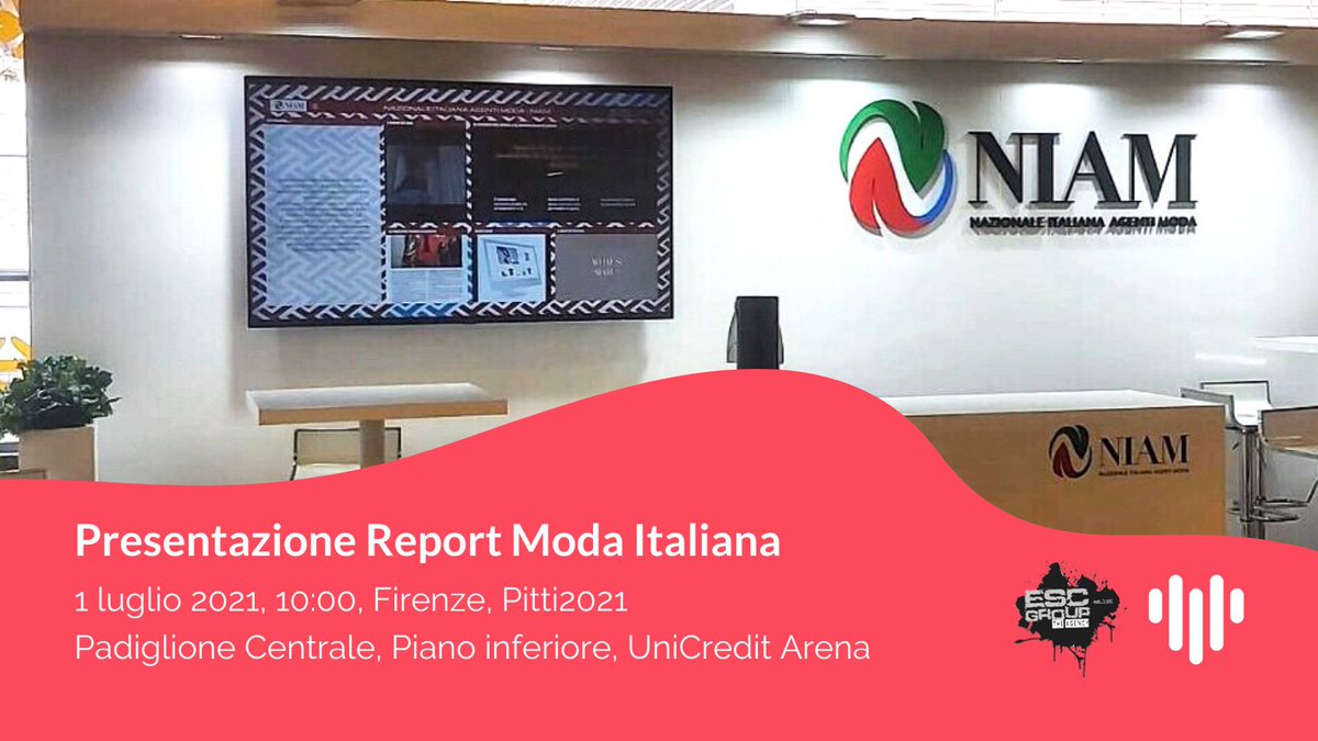 #Pitti 📲🧵 Domani 1 luglio <a href="/GiorgioMagello/">Giorgio Magello Mant</a>, presidente di #Niam Nazionale Italiana Agenti Moda presenterà i risultati 📕📊 dello studio Esc Group - SocialMeter sulla #moda italiana 🇮🇹👗

#socialmeter #escgroup #bigdata