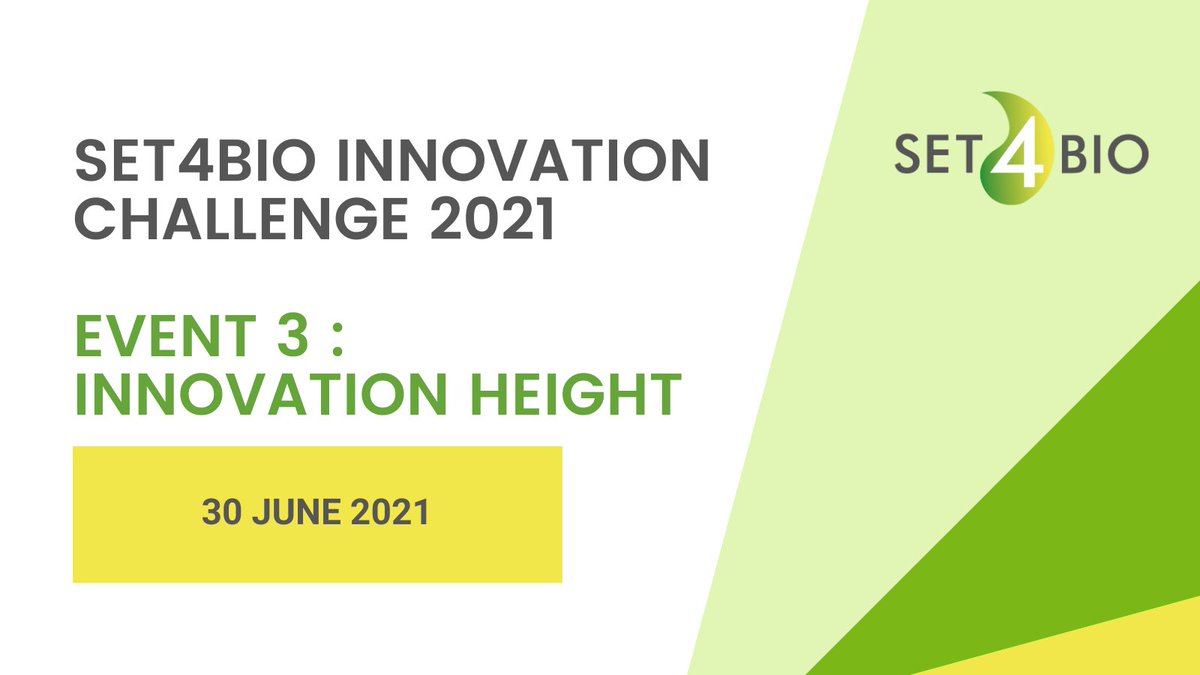 TODAY a new step forward in the SET4BIO Innovation Challenge for idea generation & brainstorming. 
Stay tuned on the Challenge process 👉bit.ly/3w1vmJv