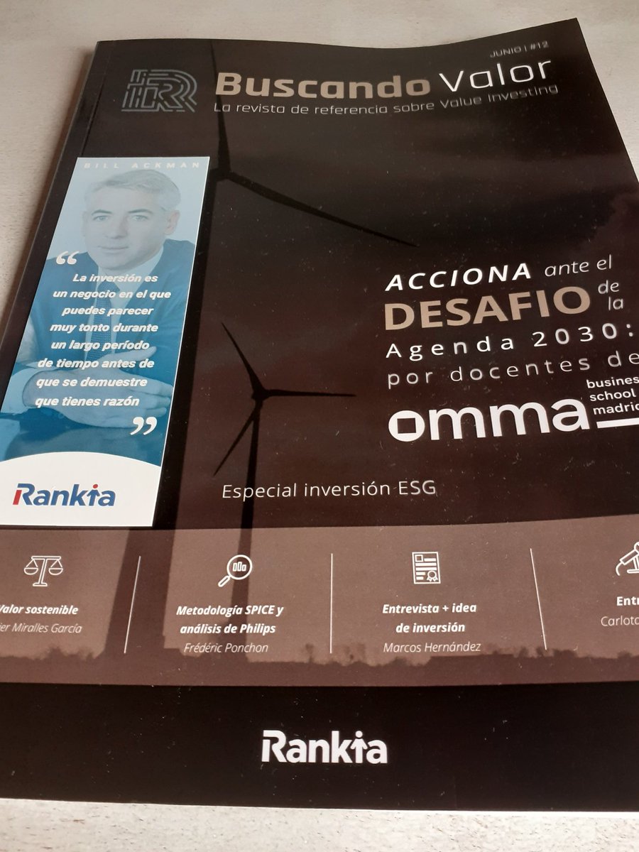 Ya está aquí...disfrutando de la lectura.
Gracias Rankia !!! 
 <a href="/Rankia/">Rankia</a>
<a href="/salva_iat/">Salva Marqués</a> 
#RevistaBuscandoValor