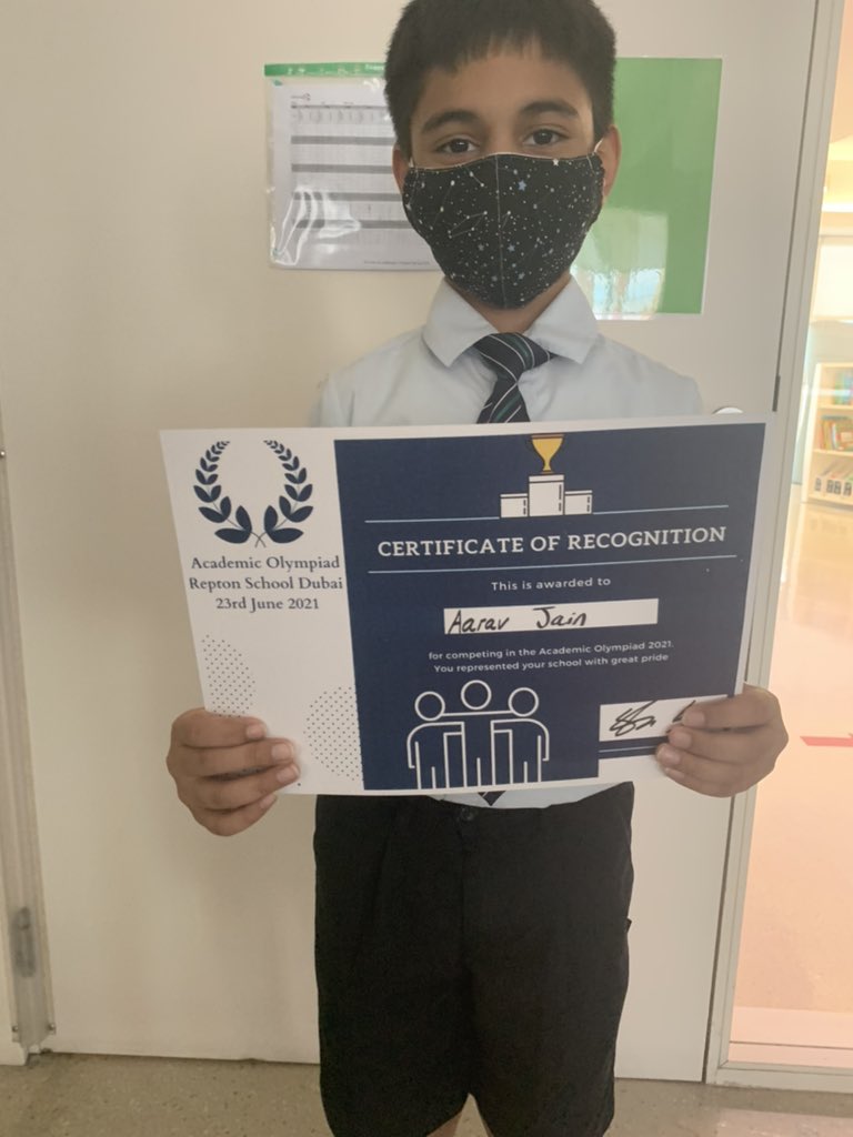 Well done to Aarav 24th place out of over 170 students!