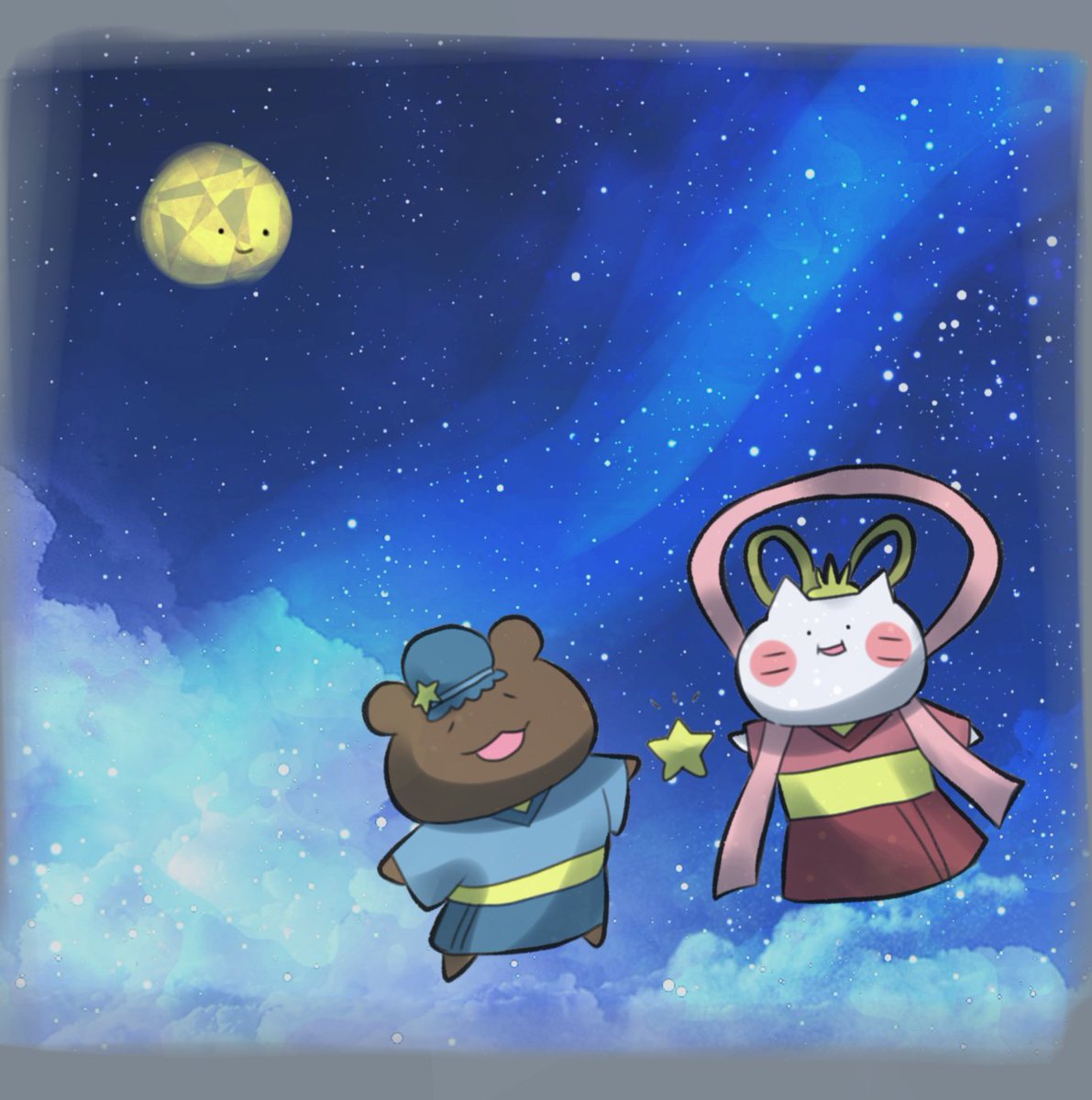 雪珠 ゆきみ S Tweet 7月のカレンダーができました N 今月は海の日 スポーツの日が移動になってるから祝日に注意だよ 良かったらロック画面や待ち受けにどうぞ ゆきネコチャン イラスト 21年 7月カレンダー 七夕 織姫 彦星 絵描きさんと繫がり