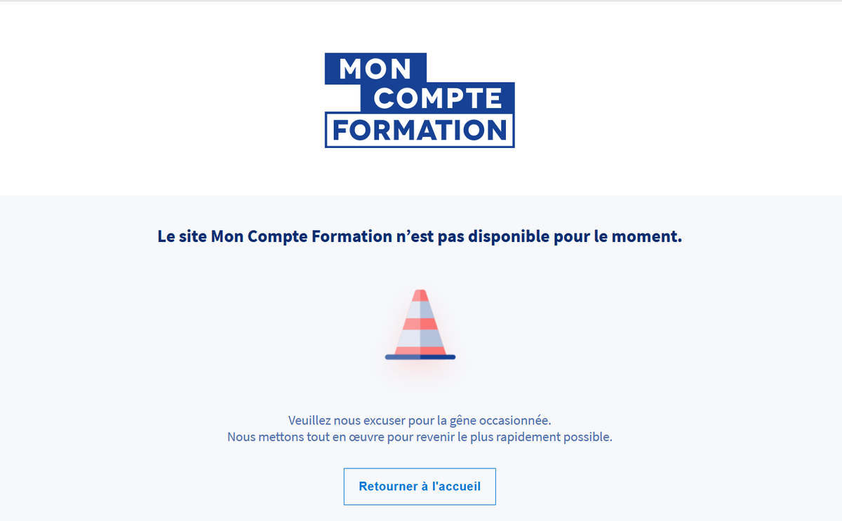 ANTONDenis8's tweet image. Bonjour @Travail_Gouv , une extension de délais est-elle prévue pour saisir nos #DIF sur #MonCompteFormation ? Parce que là c'est juste insupportable, ça dure depuis plusieurs jours, et la moindre opération (connexion, màj de pièce justif', ...) plante. #ServeursEnCarton