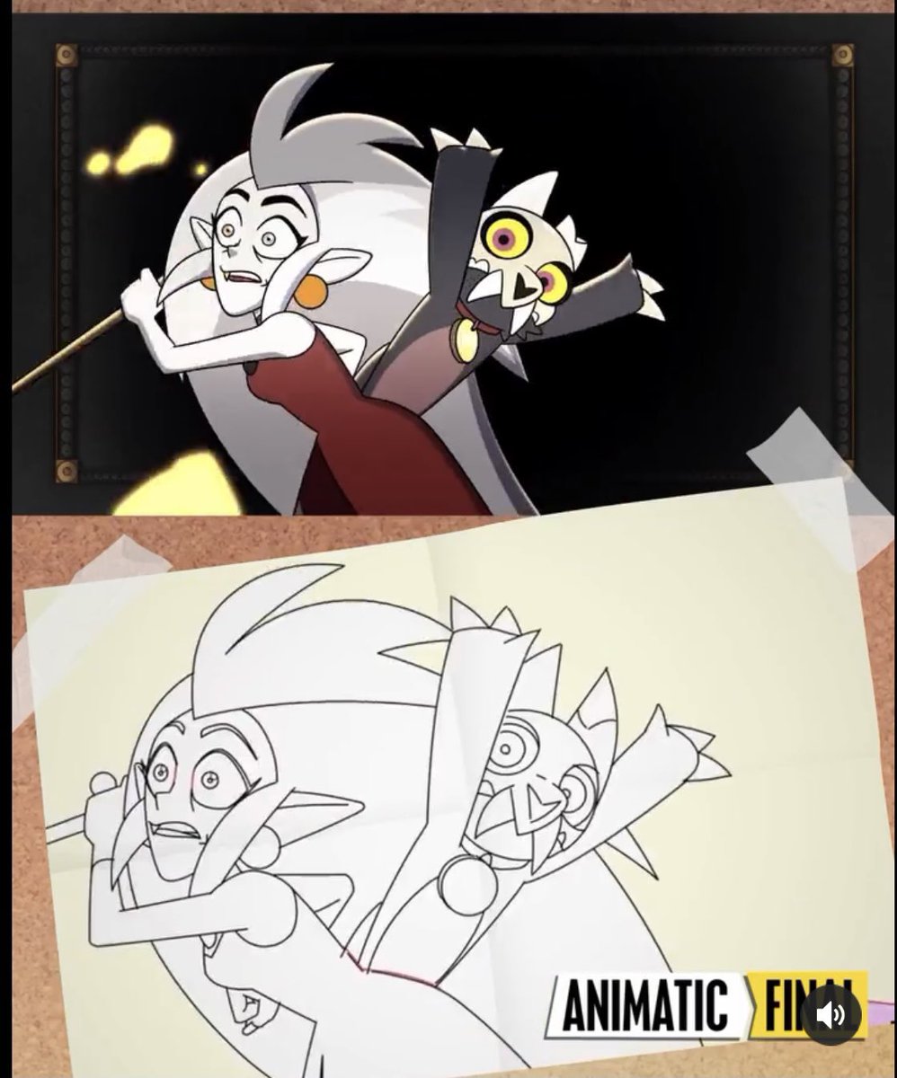 YALL WE'RE REALLY HAVING THE INTRO CHANGE LOOK AT THE ANIMATIC!!!

Eda outfit and King horn!!! https://t.co/eY3dmQPPCS 