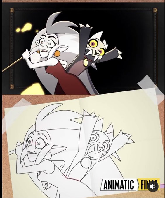 YALL WE'RE REALLY HAVING THE INTRO CHANGE LOOK AT THE ANIMATIC!!!

Eda outfit and King horn!!! https://t.co/eY3dmQPPCS 