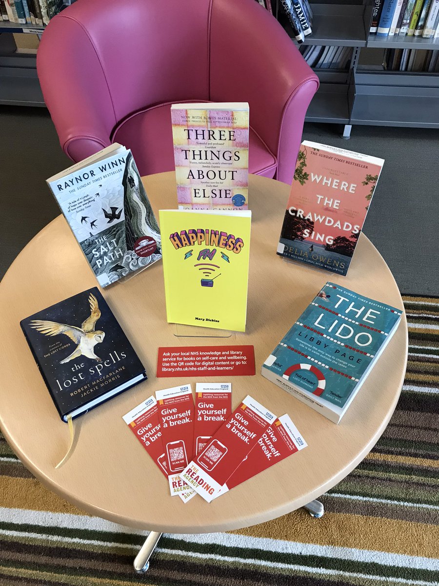 We’re all feeling pretty tired after the last 18 months (Phil and I are literally worn to the bone!) so come and enjoy a break with our new collection of relaxing reads chosen by NHS staff for NHS staff. Scan the code on the bookmark to see the full collection <a href="/WestSuffolkNHS/">West Suffolk NHS FT 🏳️‍🌈</a>