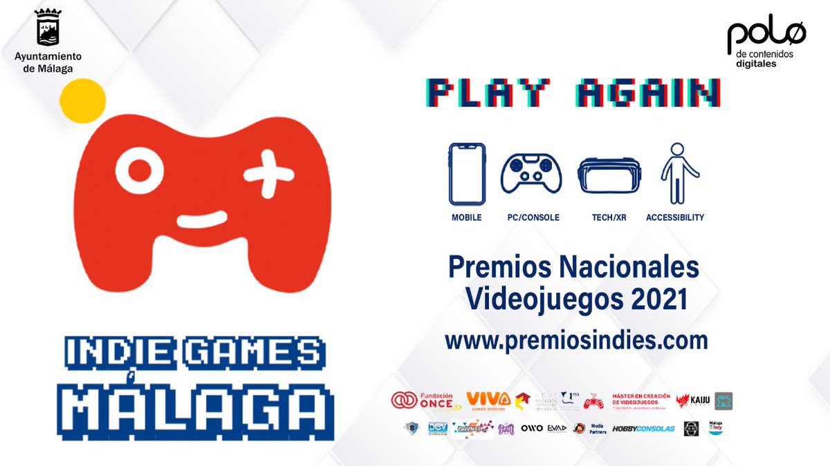 🗓️ ¡Recordad! Hasta el 8 de agosto para presentar videojuegos en la 3ª Edición del Concurso Nacional
🎮 𝕀ℕ𝔻𝕀𝔼 𝔾𝔸𝕄𝔼𝕊 𝕄𝔸́𝕃𝔸𝔾𝔸
📝¡Inscríbete! premiosindies.com