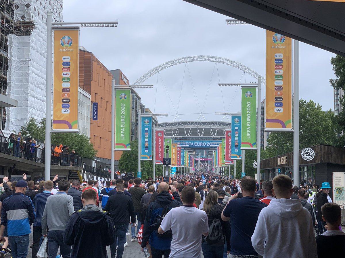 Very lucky to have been one of the 45,000 last night for 🏴󠁧󠁢󠁥󠁮󠁧󠁿 vs 🇩🇪! What an amazing result!! #ENG #ENGvsGER #EURO2020 #footballscominghome