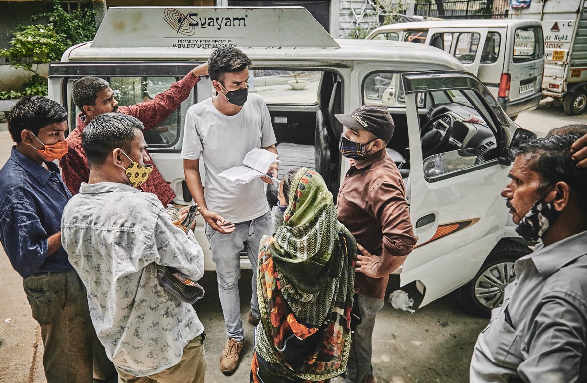 DisAbledIndia's tweet photo. Behind any successful program, there are dedicated teams. We are fortunate to have the sustained support of @give_india  and @ampmfashions
Our field-workers as well as of the the #govt staff in the #vaccinecenter who made sure that all the #PWDs got vaccinated. https://t.co/0xeZfDvTJR