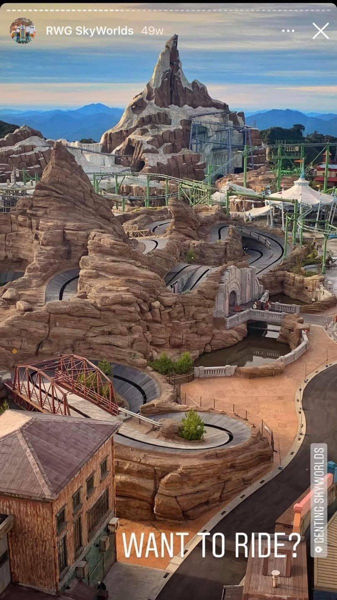 travetopia's tweet photo. Genting SkyWorlds Outdoor Theme Park dan siap guys! 

Habis PKP ni jom kita ke siji. Syok gila! https://t.co/PyvMpPwoYZ