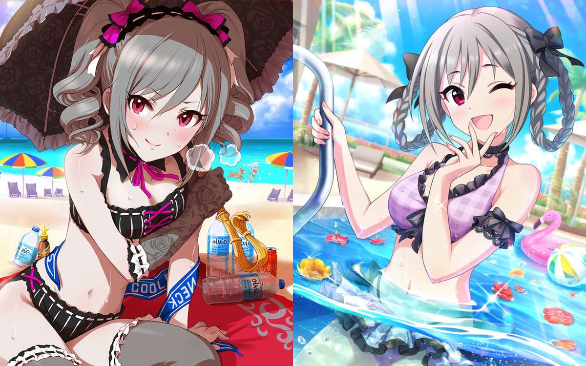 モバマス クールsr画像bot 神崎蘭子さんの水着姿は8年10ヶ月31日振りです 左 12年7月31日 右 21年6月30日 モバマス クールsr画像bot 神崎蘭子さんの水着姿は8年10ヶ月31日振りです 左 12年7月31日 右 21年6月30日