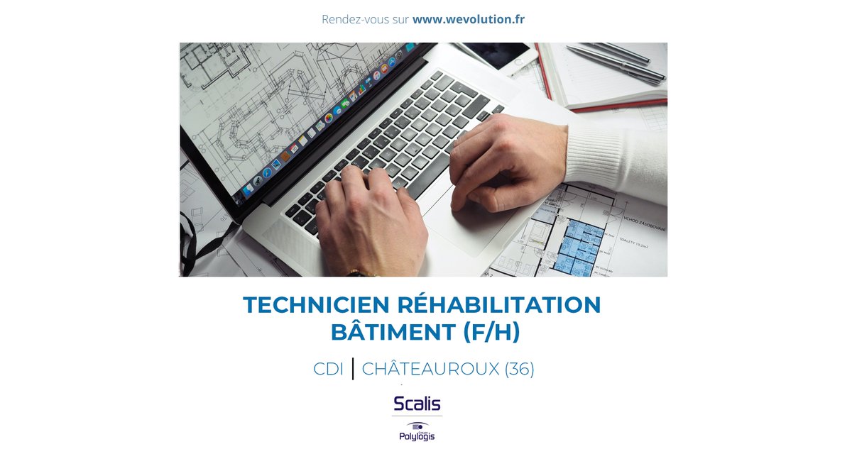 WEvolution20's tweet image. #recrutement | Devenez Technicien en Réhabilitation de Bâtiment (F/H) pour notre client Scalis à Châteauroux (36). 
 
Vous voulez participer au montage d’opération de réhabilitation ?

wevolution.fr/technicien-reh…

#job #recrutement #emploi  #programme #berry #indre #réhabilitation