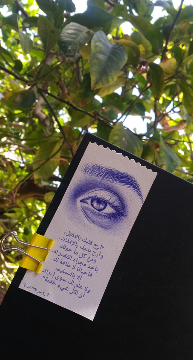 "أرِح قلبك بالتقبّل، وأرح يديك بالإفلات، وَدَعْ كلّ ما حولك يأخذ مجراه المُقدّر له، فأحيانًا لا طاقة لك إلا بالتسليم، ولا علم لك سوى إدراك أنّ لكلّ شيءٍ حكمة"❥