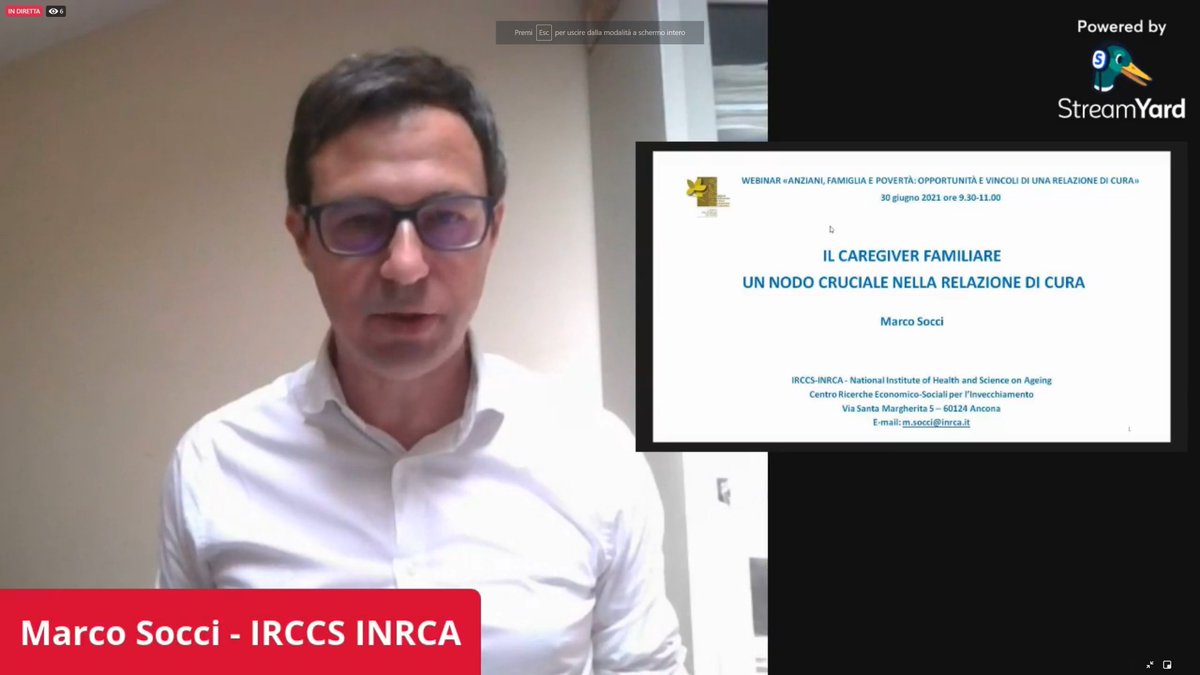 FamilyMonit's tweet photo. 📣 A study conducted by Eurocares in collaboration with INRCA found that the area most in need of #caregiver intervention during the pandemic was emotional and psychological support.

👤 Doc. Marco Socci

📺 https://t.co/Uf8jwpHmrK

#ElderlyCISF https://t.co/TwsNCIao7X