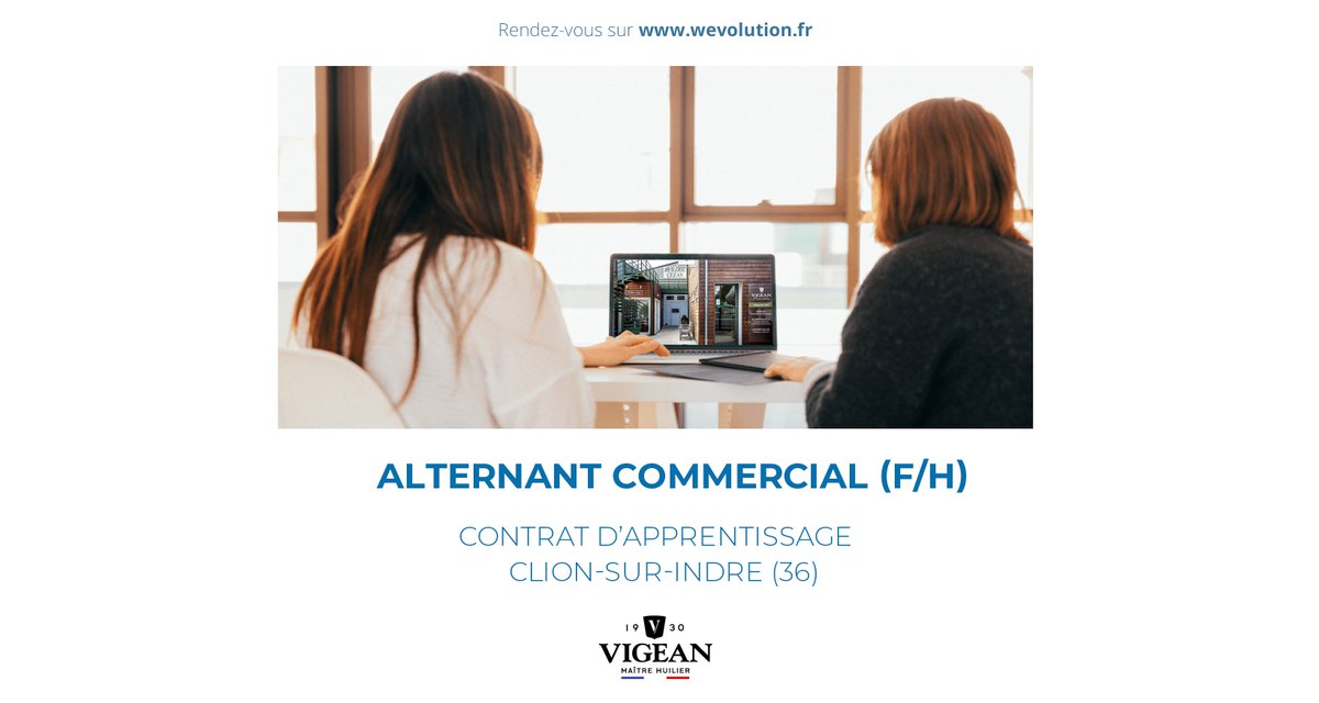 WEvolution20's tweet image. #Recrutement | Devenez Alternant Commercial (F/H) pour notre client Huilerie Vigean à Clion-sur-Indre (36)

Vous visez l’obtention d’un Bachelor, d’une licence en lien avec le commerce ?

wevolution.fr/alternant-comm…

 #job #emploi #Indre #alternant #commercial