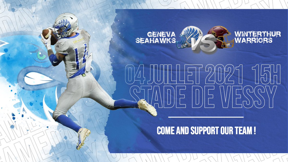 SeahawksGeneva's tweet photo. American football is finally back in the great city of Geneva!

The wait has been long, but our elite Seahawks team are ready to welcome you back on their homefield!
And what a better comeback then on Independence Day?! https://t.co/Idf9T6xUUx