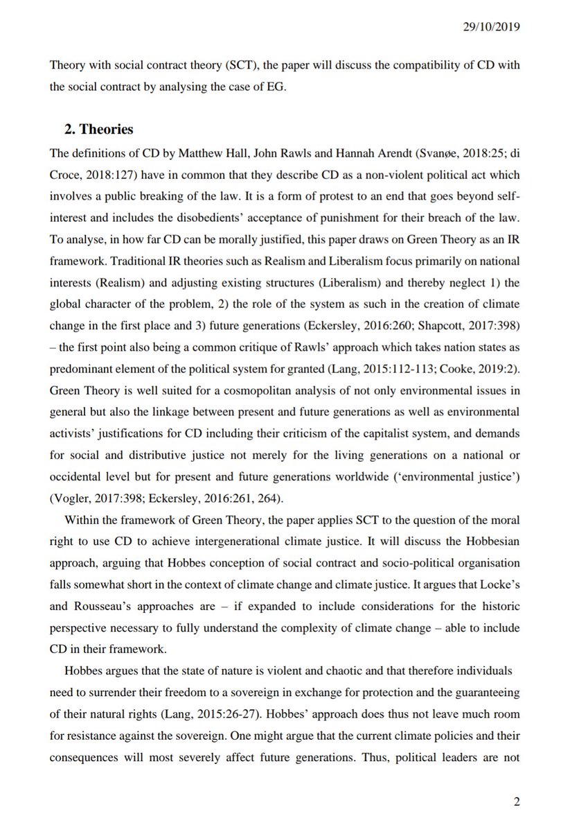 MerleEmrich's tweet photo. [1/2] From a Social Contract Theory perspective (non-violent) #civildisobedience as #climateprotest is morally justified. https://t.co/tKXu8hFAL4