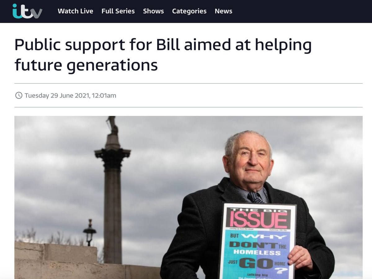 We now have hard evidence that the public are crying out for there to be long-term thinking embedded in UK policy making. Lord John Bird

Please support the UK Future Generations Bill
itv.com/news/2021-06-2… #Today4Tomorrow