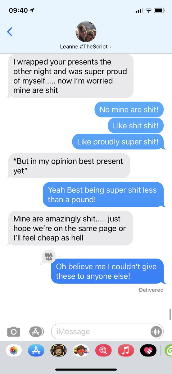julie11jul's tweet photo. I couldn’t have this birthday gift conversation with anyone else @Leanne_117 🥰 #BirthdayTwins #ProudlySuperShit #NeedaBirthdayGig #CheapAsHell #StillSulkingSwitzerlandWasCancelledLastYear https://t.co/Qh80XUletW