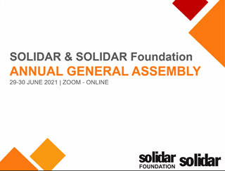 Solidar_EU's tweet photo. Day 2⃣ of our Annual #GeneralAssembly
Our members have just adopted several governing documents, including a new #OrganisationalStrategy for 2021-2025 and a new bi-annual workplan📄
Thank you all for your work on ensuring the future of SOLIDAR & SOLIDAR Foundation!🙌 https://t.co/Nm4rGourcz