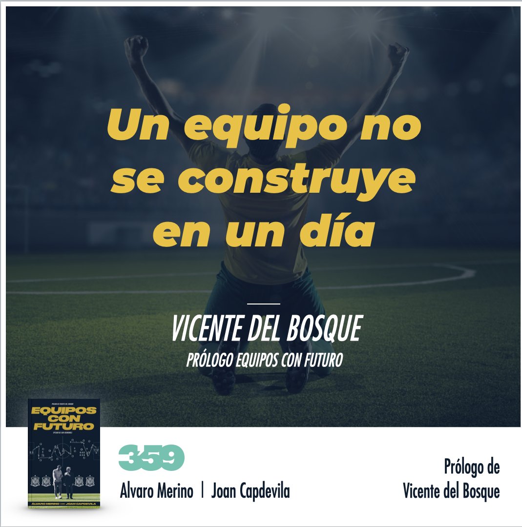 ¿El propósito de #equiposconfuturo 📒?  #Inspirar 
Frases como éstas te esperan en sus páginas. 

Disponible en:  359.es y Amazon.es
🖌<a href="/alvaromerino/">Álvaro Merino</a> <a href="/capde11/">Joan Capdevila</a>
 #LibrosRecomendados #liderazgo #Deporte #empresas