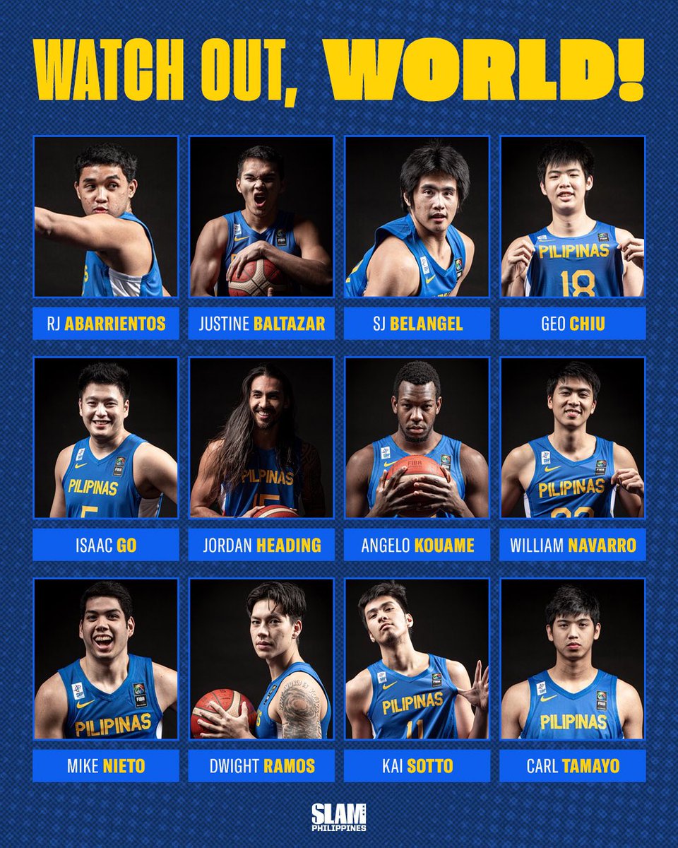 SLAMonlineph's tweet photo. Send POSITIVE ENERGY ONLY to this Gilas squad 👇🏼👇🏼👇🏼 https://t.co/M8cCxVMmec