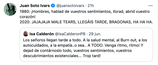 juansotoivars's tweet photo. Fijaos en esto. Hechos, un mini hilo.
Ayer me cachondeo de un tuit de Isa Calderón.
¡Grave error! Hablamos de una persona con la mecha cortísima. https://t.co/dpledq8AN6