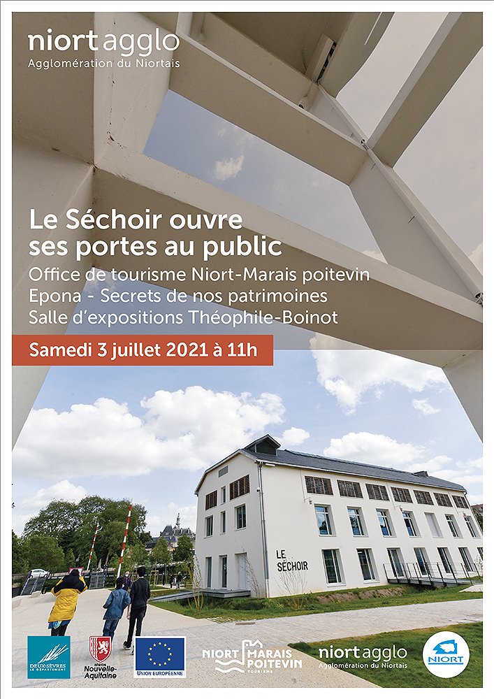 NiortAgglo's tweet photo. #NiortAgglo #Niort Ouverture du Séchoir à #PortBoinot samedi 3 juillet à 11h. A voir sur place : l'office de tourisme @NiortMaraisPoit + Epona-Secrets de nos patrimoines pour une découverte de notre territoire + l'exposition d'aquarelles "Niort, lignes claires" de @la_nr_emmanuel https://t.co/vfVdi6cMLI