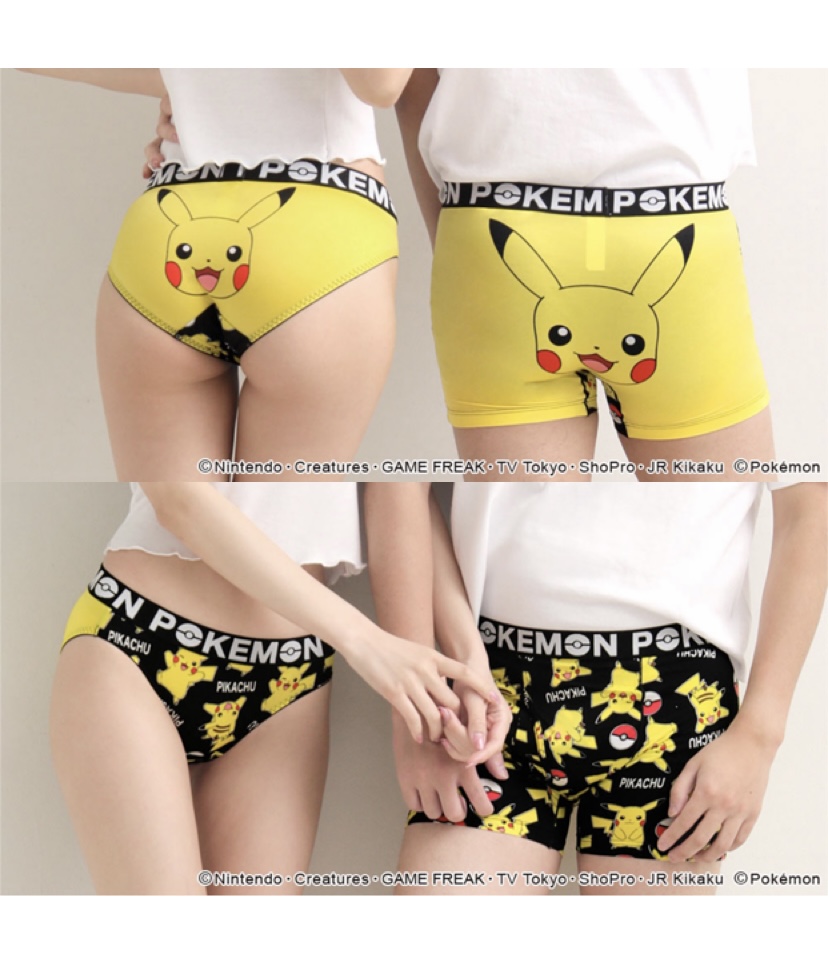 エメフィール★ピカチュウ★ショーツ&ボクサー★ペア下着★Mサイズ★新品★ポケモン 現品限り一斉値下げ！ feel aimer エメフィール ポケモン