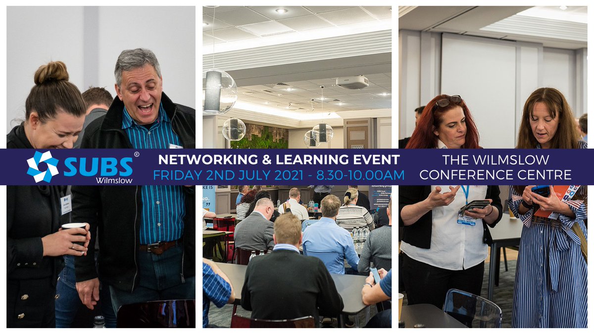 Yes, you heard it right.

We're going back face-to-face!

Catch us at The Wilmslow Conference Center tomorrow, 2 July.

The event is fully funded. All you have to do is book here: portal.subsbusinessevents.co.uk/post/subs-wilm… 

Limited slots only!

#SUBS #Wilmslow #Business #Networking #Learning