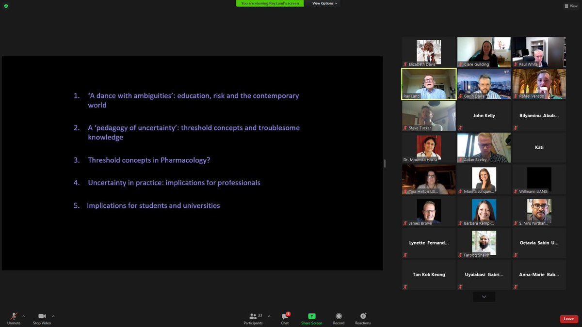 Ray Land kicks off the #IUPHAR_Ed conference with a talk about threshold concepts. So far we have noted colleagues at the conference from Hong Kong, Australia, Romania, England, Brasil, Malaysia, Scotland, Singapore and Nigeria! <a href="/IUPHAR/">IUPHAR</a>