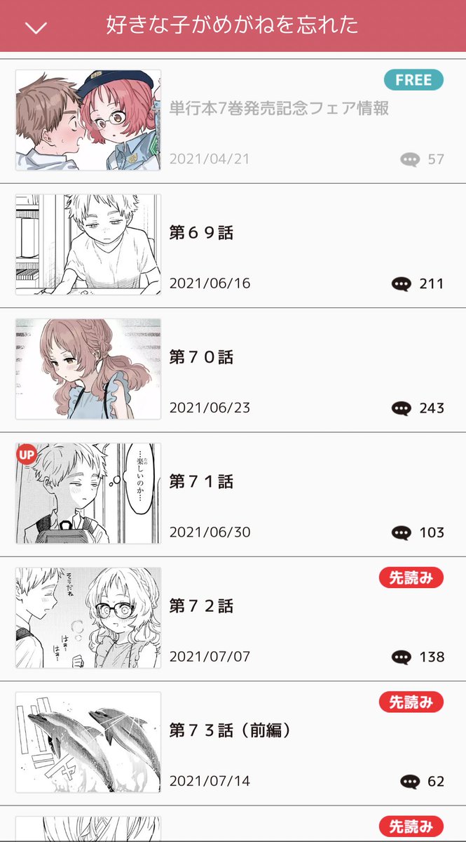 天然女子 ヘタレ男子ラブコメ 好きな子がめがねを忘れた マンガup で今すぐ 藤近小梅 好きめが 10 21発売の漫画
