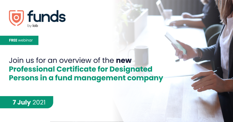 iobLearn's tweet photo. This new 1 module programme will focus on the role of Designated Persons in Fund Management Companies.
Join Programme lead Killian Buckley & presenters Richard Wane & Mark White as they discuss the programme with Paula Kelleher.
#Funds #FinancialServices #DesignatedPersons #IOB