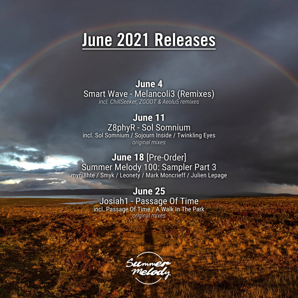 June 2021 Releases Recap
<a href="/Aeolu5/">Aeolu5</a> <a href="/Z8phyR/">Z8phyR</a> <a href="/myni8hte/">myni8hte</a> <a href="/smykmusic/">Smyk</a> <a href="/MarkMoncrieff/">Mark Moncrieff</a> @jul_lepage <a href="/Josiah1Music/">Josiah1</a>