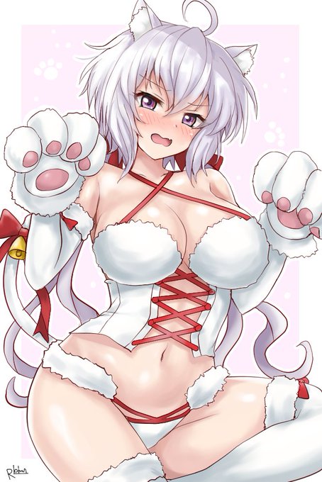 雪音クリスちゃん(例のケモミミ衣装) 