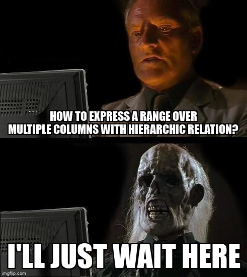 overflow_meme's tweet image. How to express a range over multiple columns with hierarchic relation? stackoverflow.com/questions/6813… #sqlserver #sqlfiddle #sql #tsql