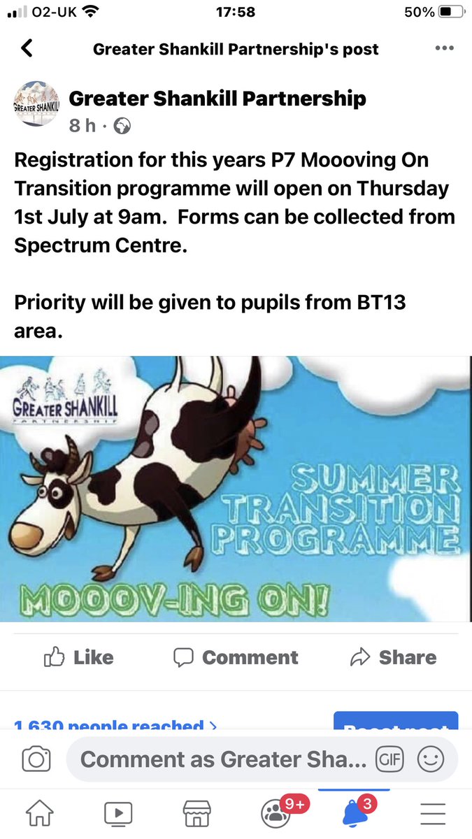 ShankillZone's tweet photo. Going 2 BIG school Sept🤔. Give ur child a head start @grshankill Summer school @SpectrumBelfast registration opens 1stJuly Spectrum.PlsRT @LSCABelfast @ACTinitiativeNI @AcademyAlbert @Waitso @ShankillWomens @impongo22 @OlympusGirls @ShankillTavern @Shankilljuniors @BerlinSwifts https://t.co/H11dYWm1UD