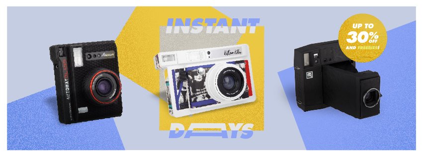 lomographyuk's tweet photo. Last Day to grab up to 30% off on Instant Cameras, don't miss out! #instantdays #cameradiscounts https://t.co/2dXoX1hmBv https://t.co/1dEmJVhVnX