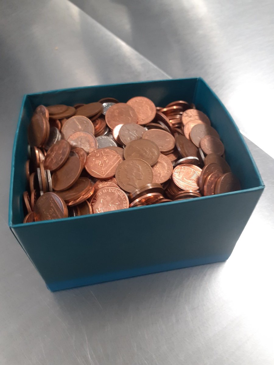 Looking forward to our #MillionPoundMile today supporting <a href="/MindCharity/">Mind</a> . Thought I would donate my spare change box (5kg). I'm sure we all have one at home somewhere. Why not drop yours into a Coop this week to support <a href="/MindCharity/">Mind</a>