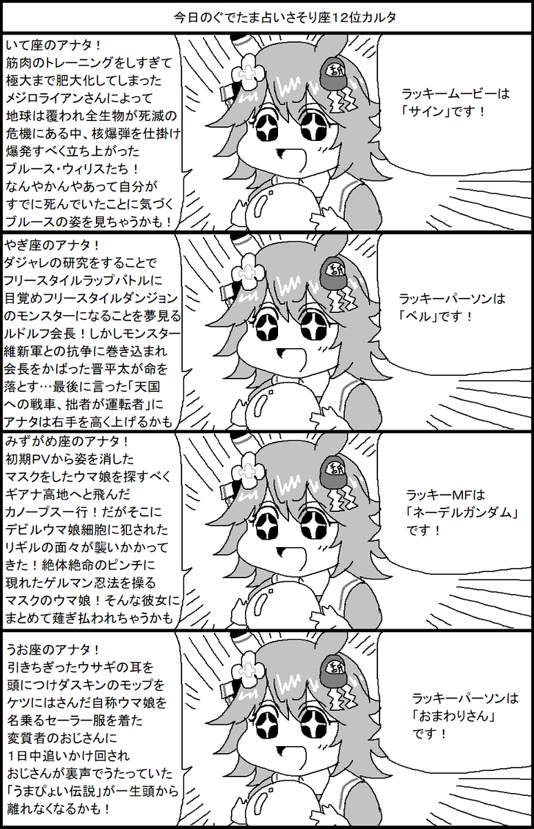 マチカネフクキタルのウマ娘星占い 