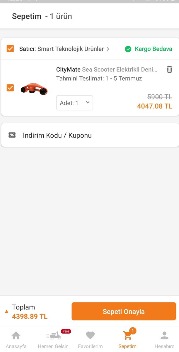 nedimkarasu's tweet photo. @VodafoneTR indirim kodunu @Trendyol a girince 4047 tl lik urun 4337 TL ye cikiyor bu buyuk basari icin ikinizide kutluyorum 👏👏👏 https://t.co/Z81oXofMoW