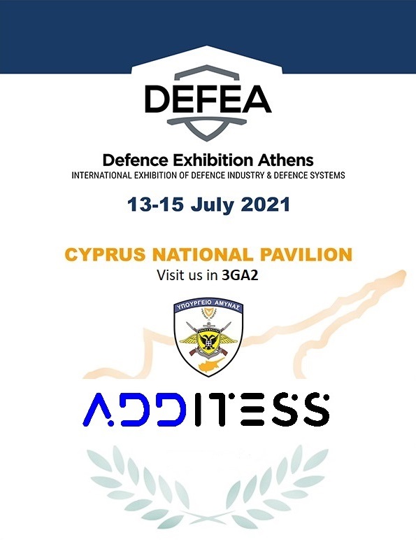 additesscy's tweet image. @aditesscy invite you to visit us at our exhibitors booth at @DEFEA2021 –Defence Exhibition Athens, which will be held in July 13-15, 2021 at the Metropolitan Expo Centre #defencetechnologies #cyprusdefenceindustry