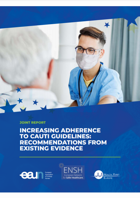 HealthFirstEU's tweet photo. 📣NEW Report of the #ENSH in partnership w/ the @EAUNurses, @ESICM and in association w/ the @Uroweb is finally available, proposing solutions for #healthcare workers to improve adherence to current guidelines & reduce the serious burden of CAUTI-related patient suffering & costs https://t.co/uGF8mLiABJ