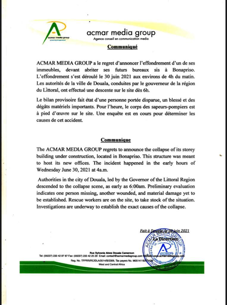 ilissom1's tweet image. Accident #AcmarMediaGroup 
Courage au Groupe,
Toute notre compassion!!